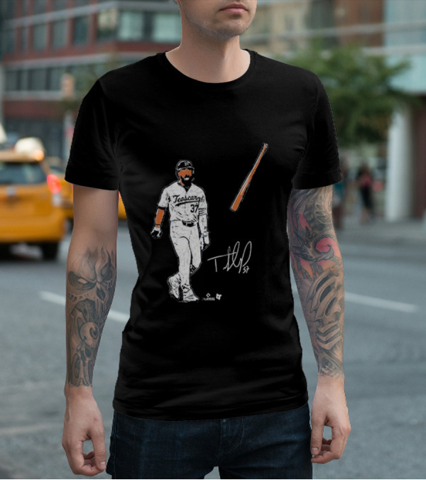 Teoscar Hernandez 37 Baseball Bat Flip Signature Players T-Shirt