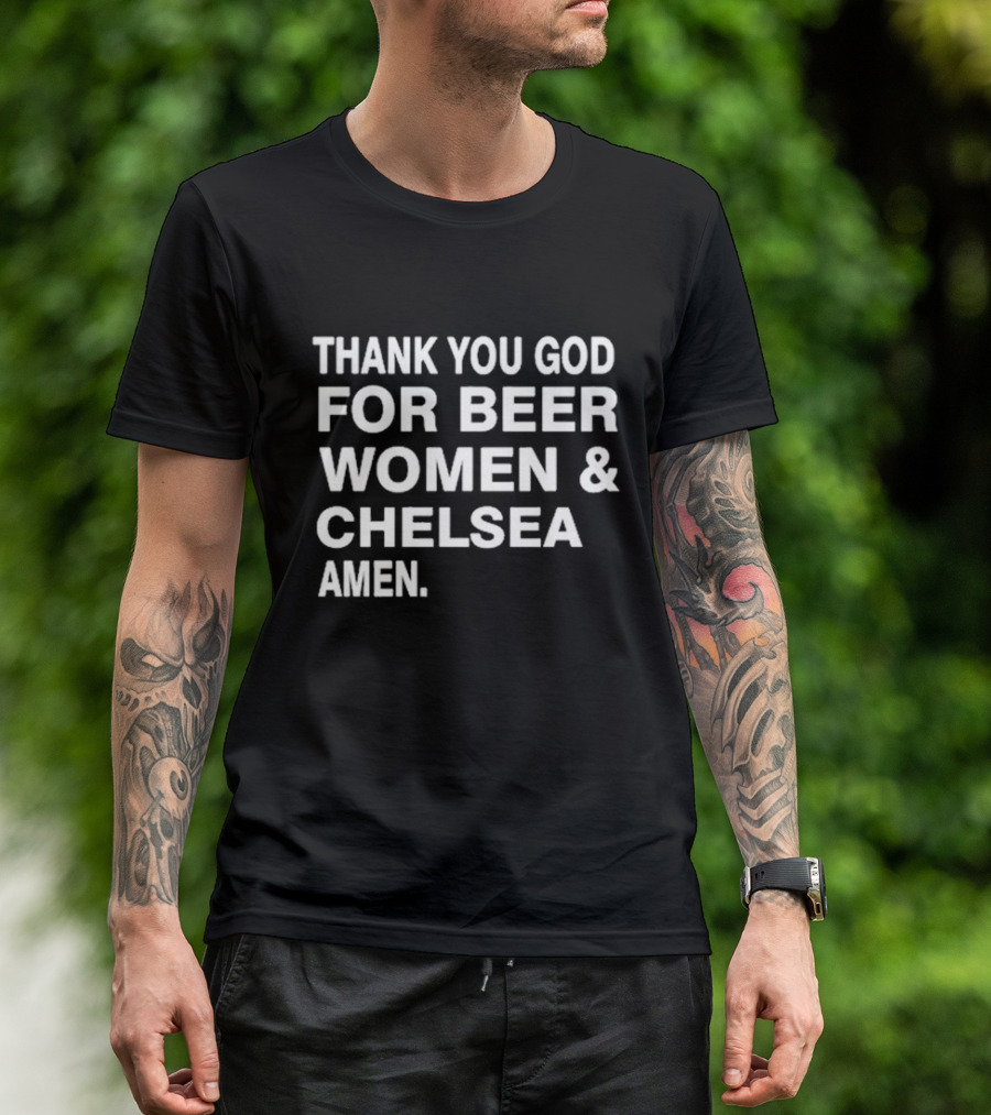 Thank You God For Beer Women Chelsea Amen T-Shirt