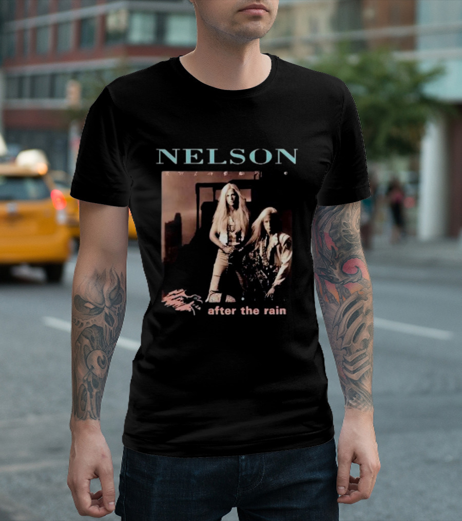 NELSON After the Rain Album Cover 90s Rock Band T-Shirt