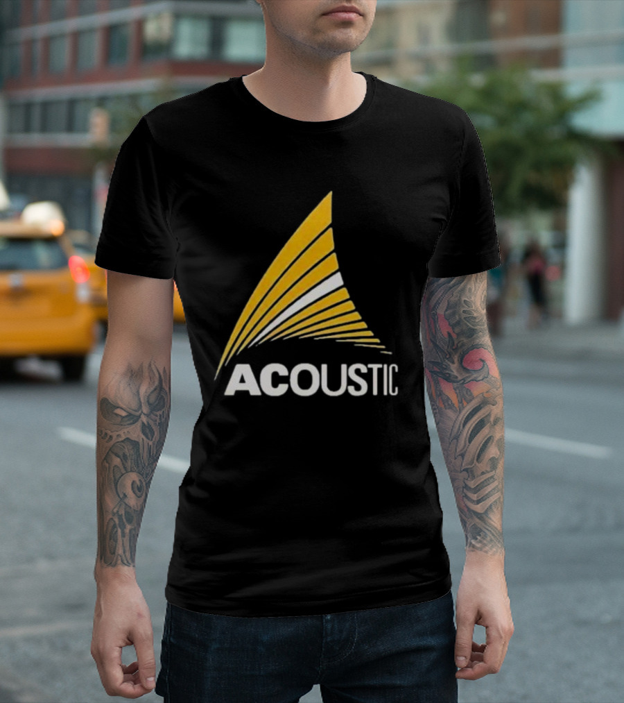Acoustic Audio Yellow Wave T-Shirt