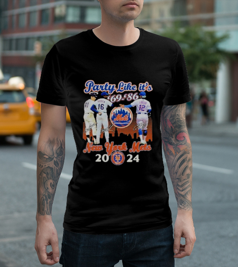 Party Like It’s ’69-’86 New York Mets T-Shirt