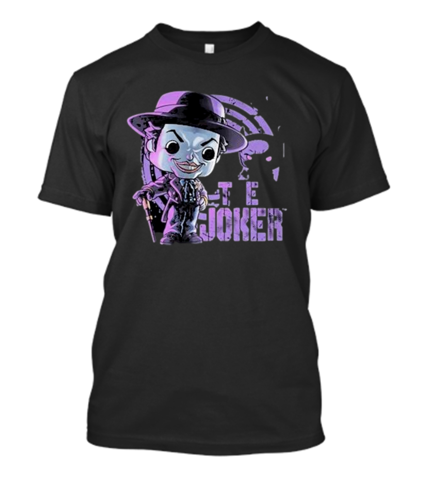 The Joker Pop 2024 Vintage Cartoon Character With Hat And Purple T-Shirt