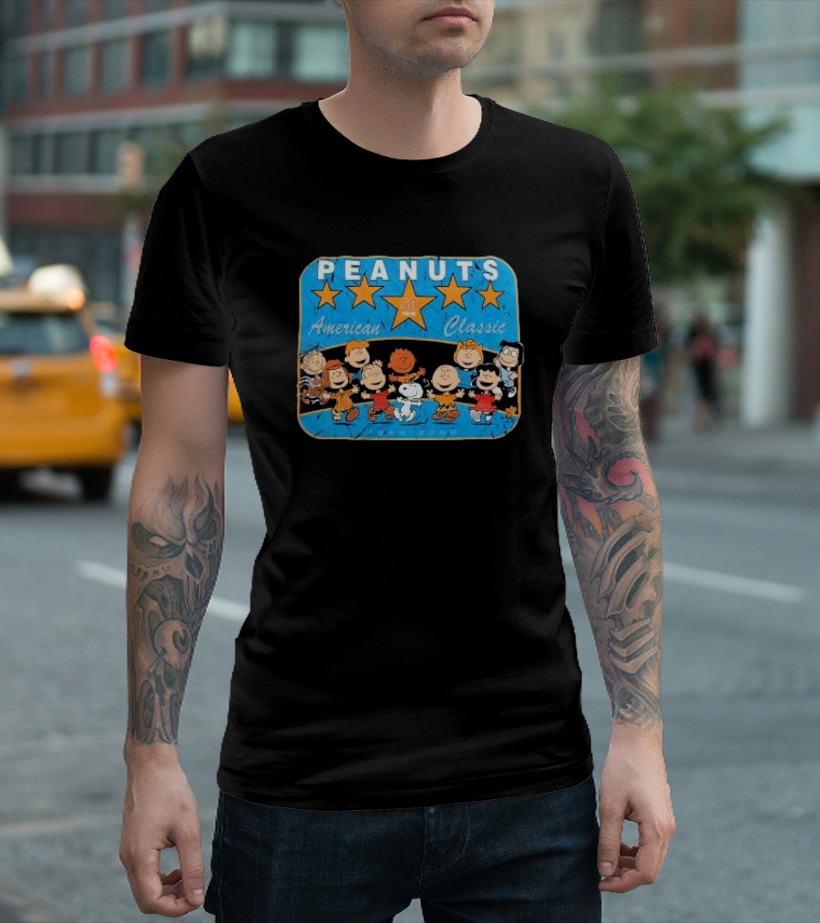 Peanuts American Classic 50th Anniversary Y2K 2000 T-Shirt