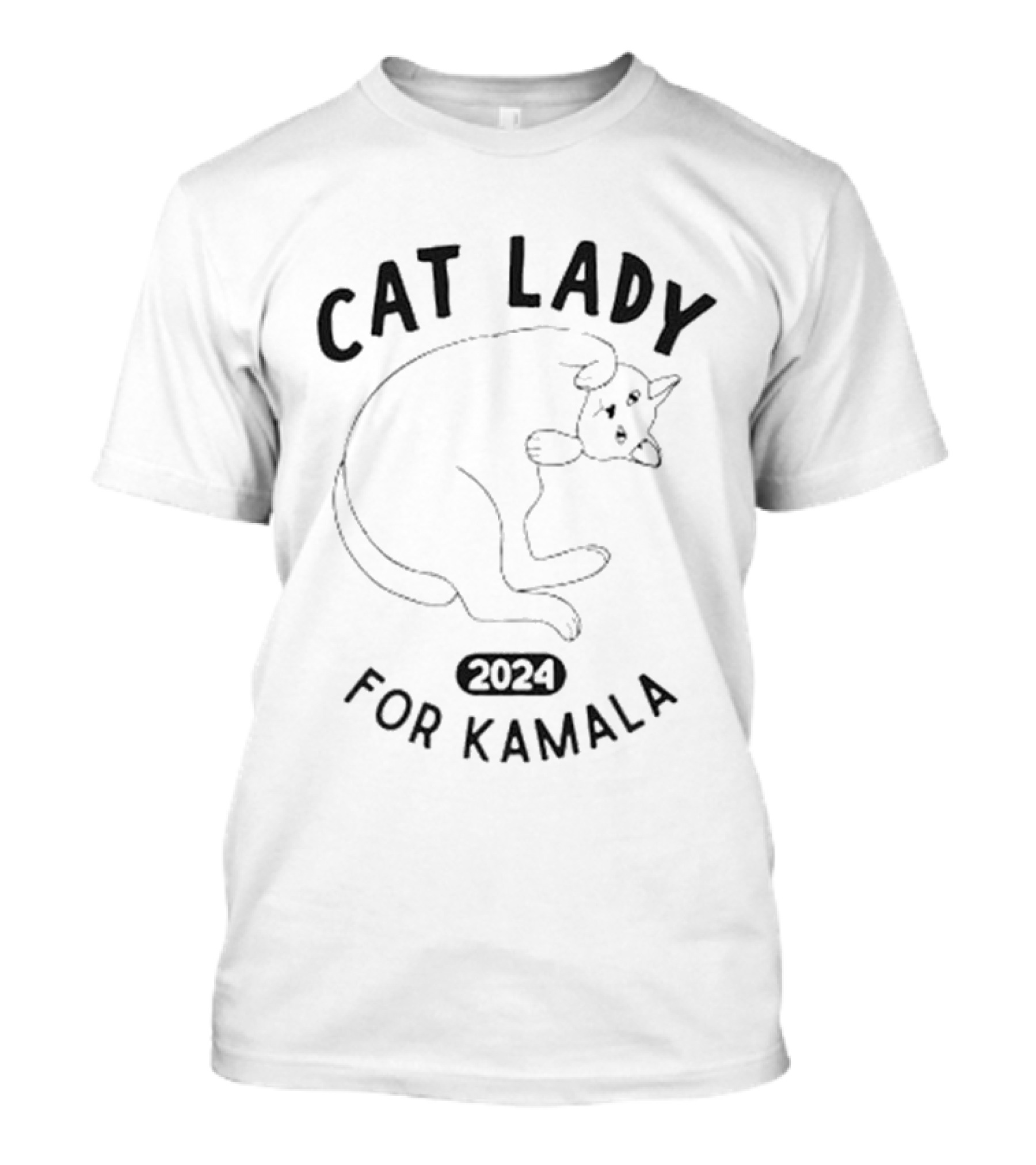 Cat Lady 2024 For Kamala T-Shirt