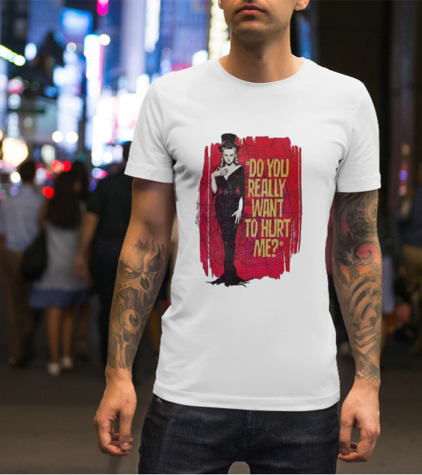 Do You Really Want To Hurt Me Red Background Goth T-Shirt