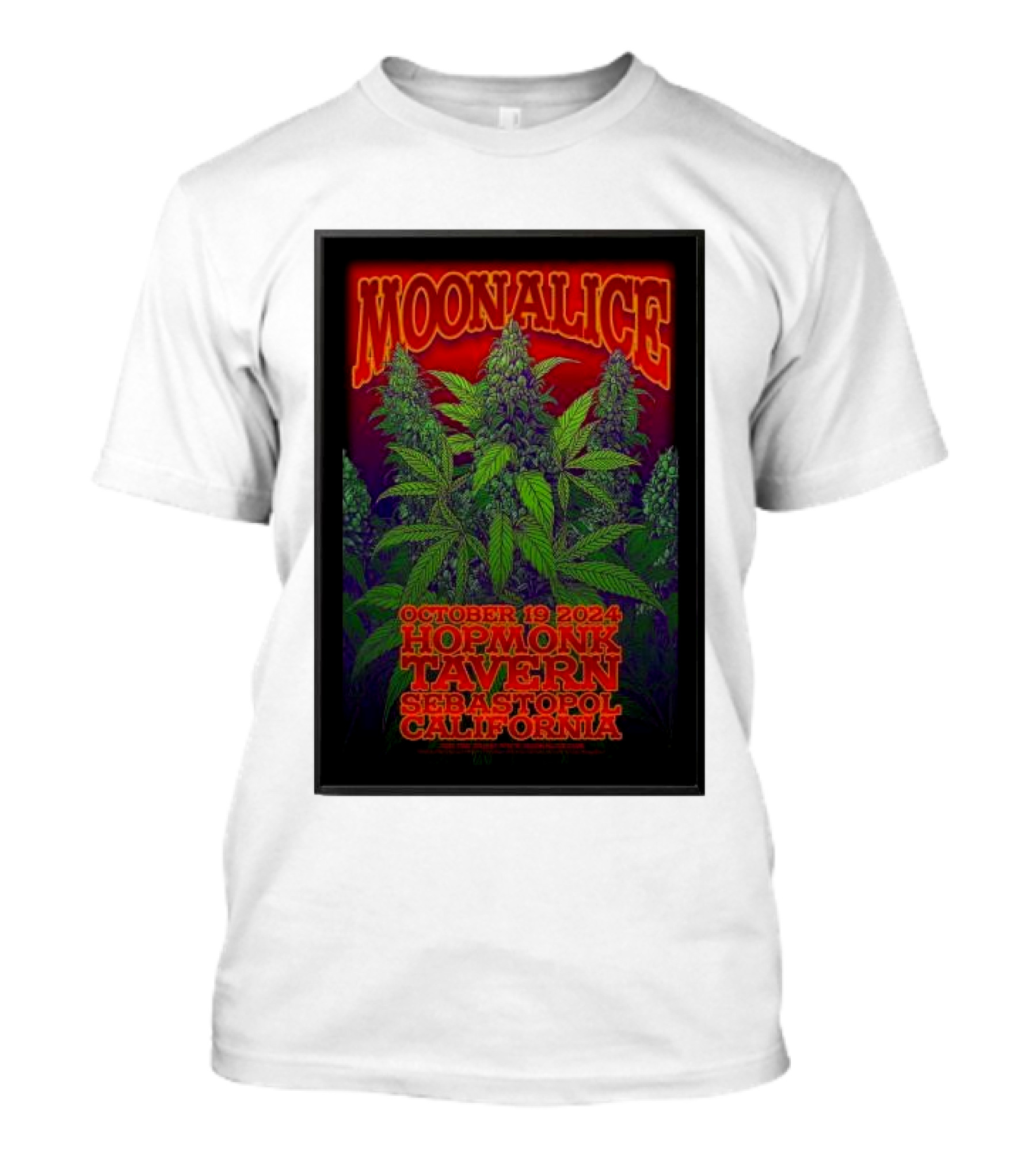 Moonalice HopMonk Tavern Sebastopol California October 19 T-Shirt