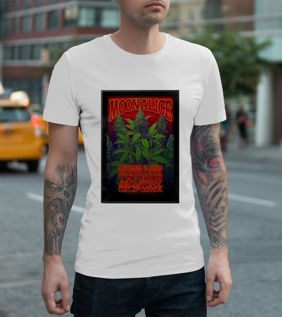 Moonalice HopMonk Tavern Sebastopol California October 19 T-Shirt