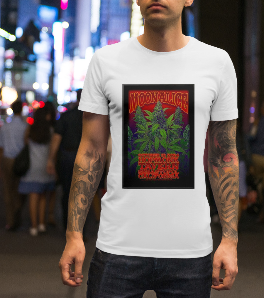 Moonalice HopMonk Tavern Sebastopol California October 19 T-Shirt