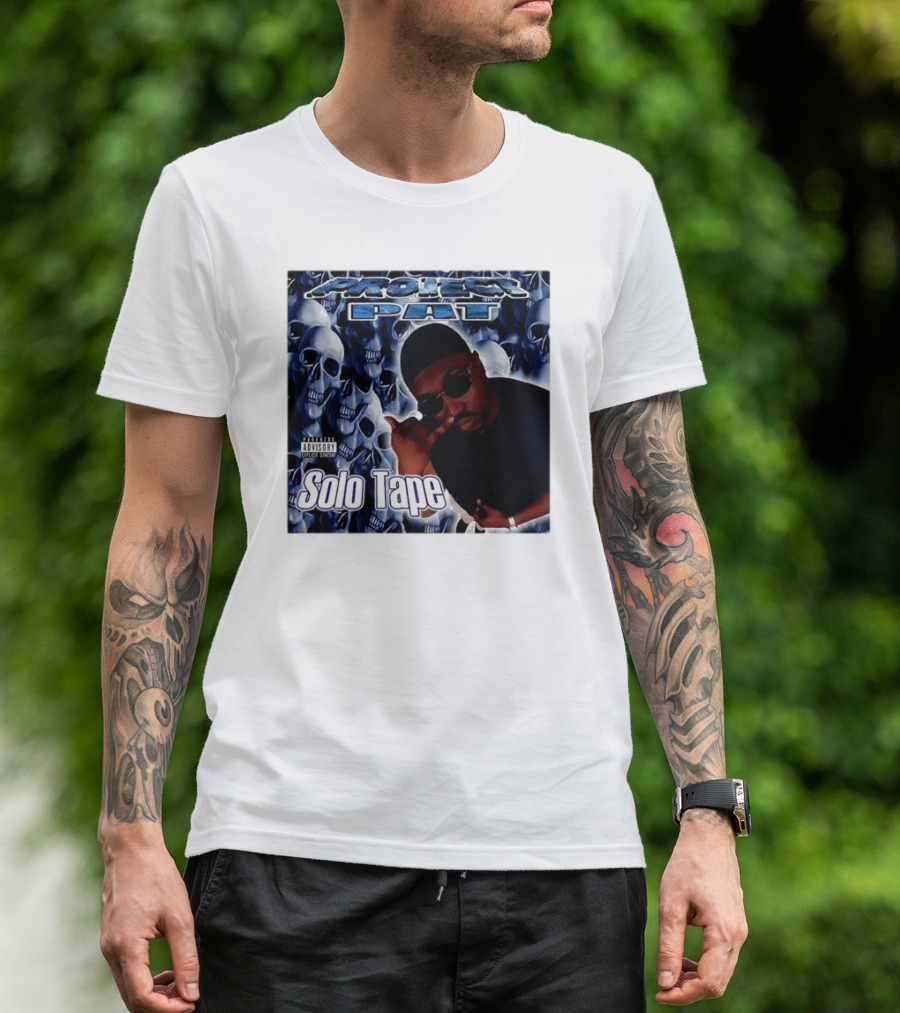Project Pat Solo Tape Album Cover Skulls T-Shirt