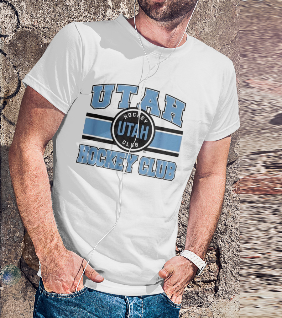 Utah Hockey Club Blue Stripe Licensed T-Shirt
