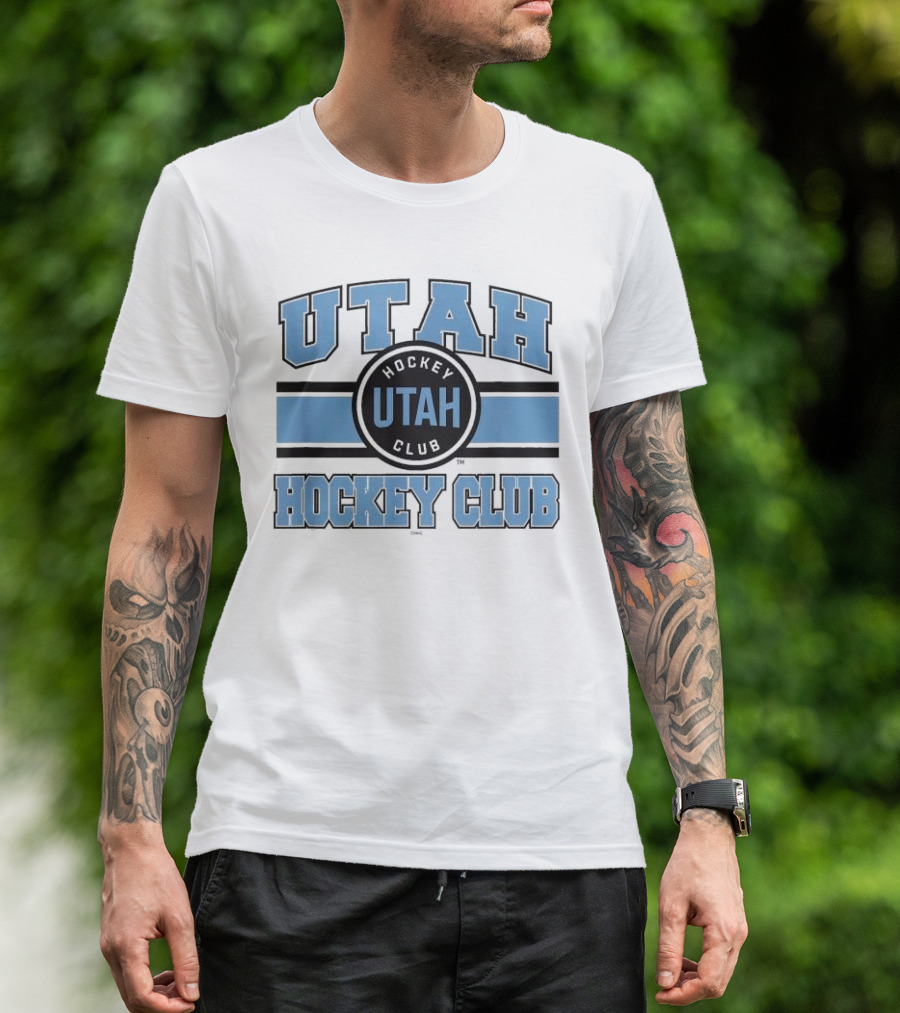 Utah Hockey Club Blue Stripe Licensed T-Shirt