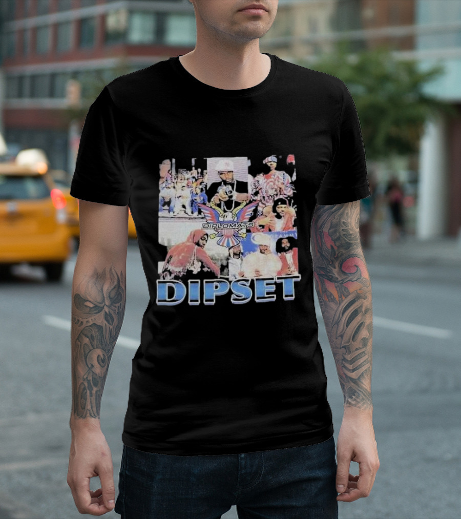 Dipset Diplomats Classic Hip Hop Collage with Eagle T-Shirt
