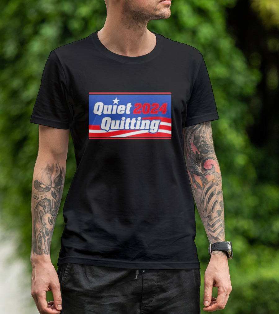 Quiet Quitting 2024 Star Stripes T-Shirt