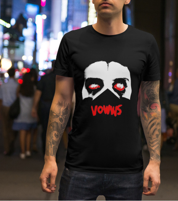 Vowws Hollow Face Red Eyes T-Shirt