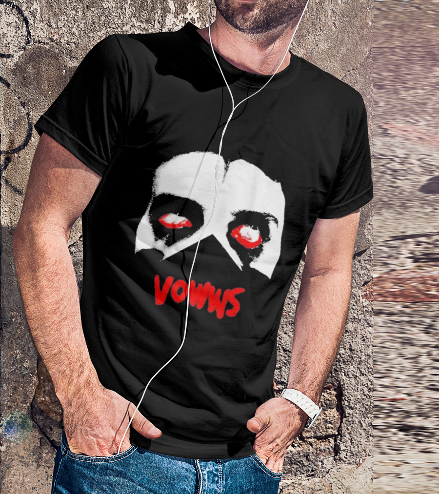 Vowws Hollow Face Red Eyes T-Shirt