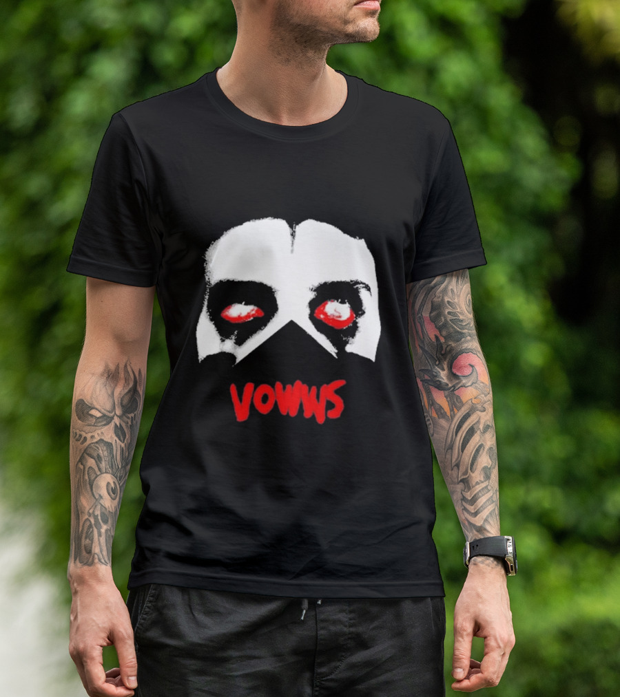 Vowws Hollow Face Red Eyes T-Shirt