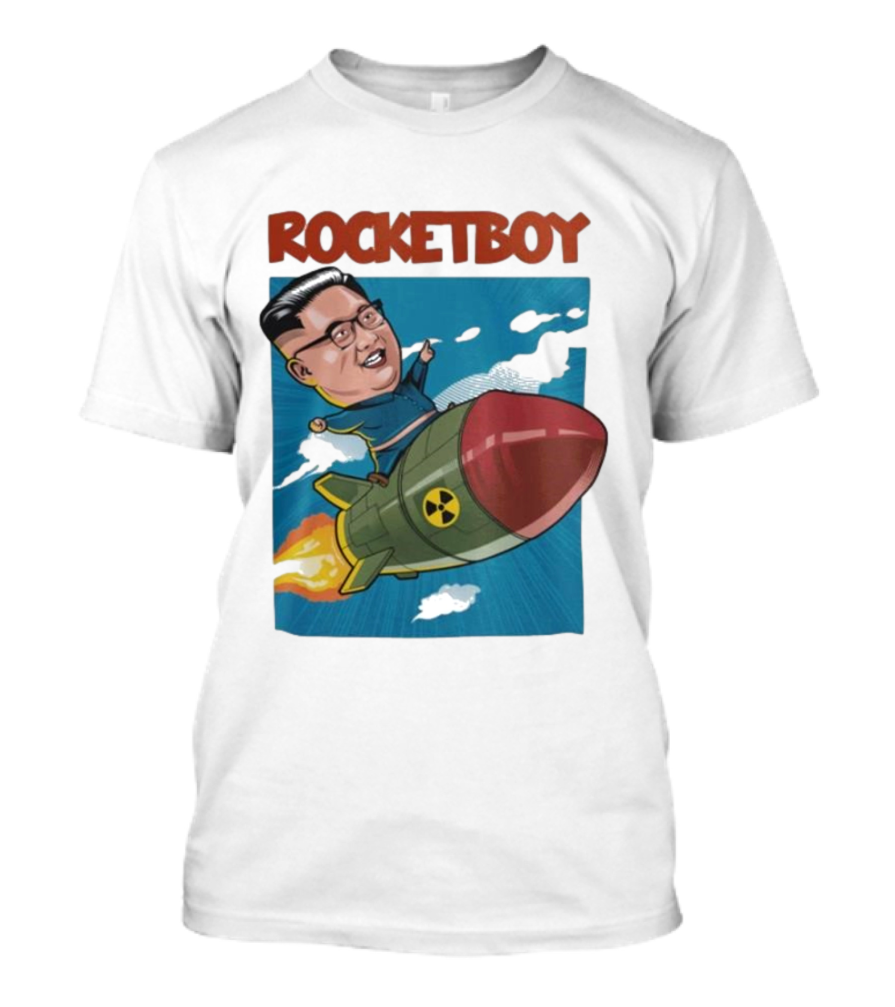 ROCKETBOY Kim Jong Un Riding Missile T-Shirt