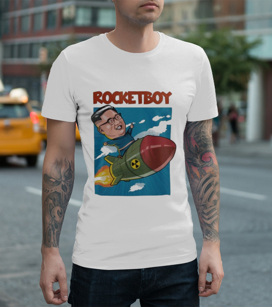ROCKETBOY Kim Jong Un Riding Missile T-Shirt