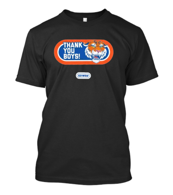 101 WRIF Detroit Thank You Boys Tiger T-Shirt