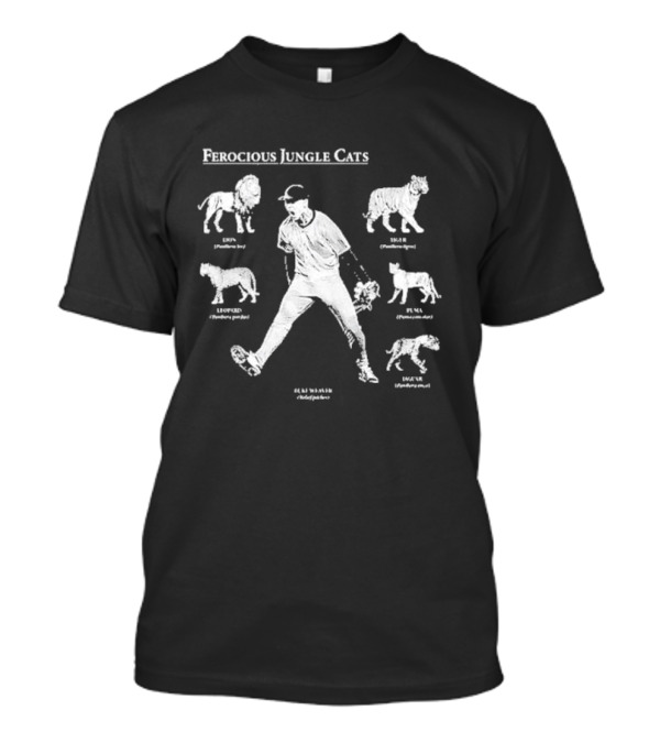 Ferocious Jungle Cats Hunter Luke Weaver Lion Tiger Leopard Puma Jaguar T-Shirt