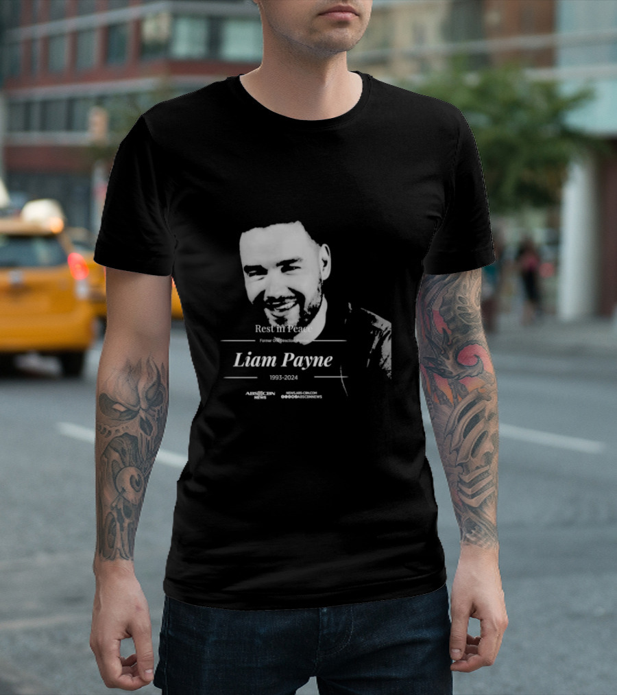 Rest In Peace Liam Payne 1993-2024 Former One Direction Member Airdisc News T-Shirt