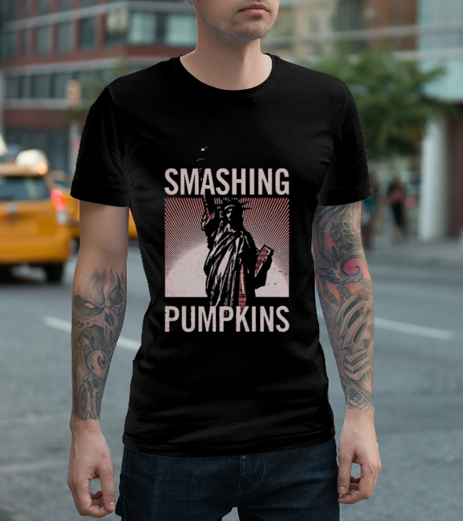 Smashing Pumpkins Zeitgeist Statue of Liberty T-Shirt