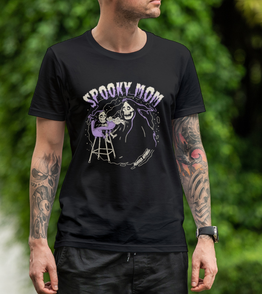 Spooky Mom Murder Apparel Skeletons T-Shirt