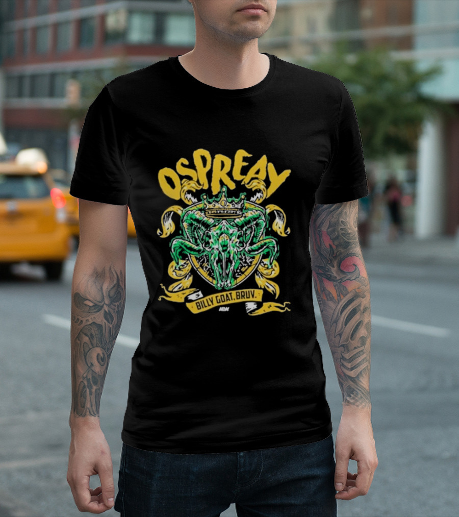 Ospreay Billy Goat, Bruv ADW Crowned Skull T-Shirt