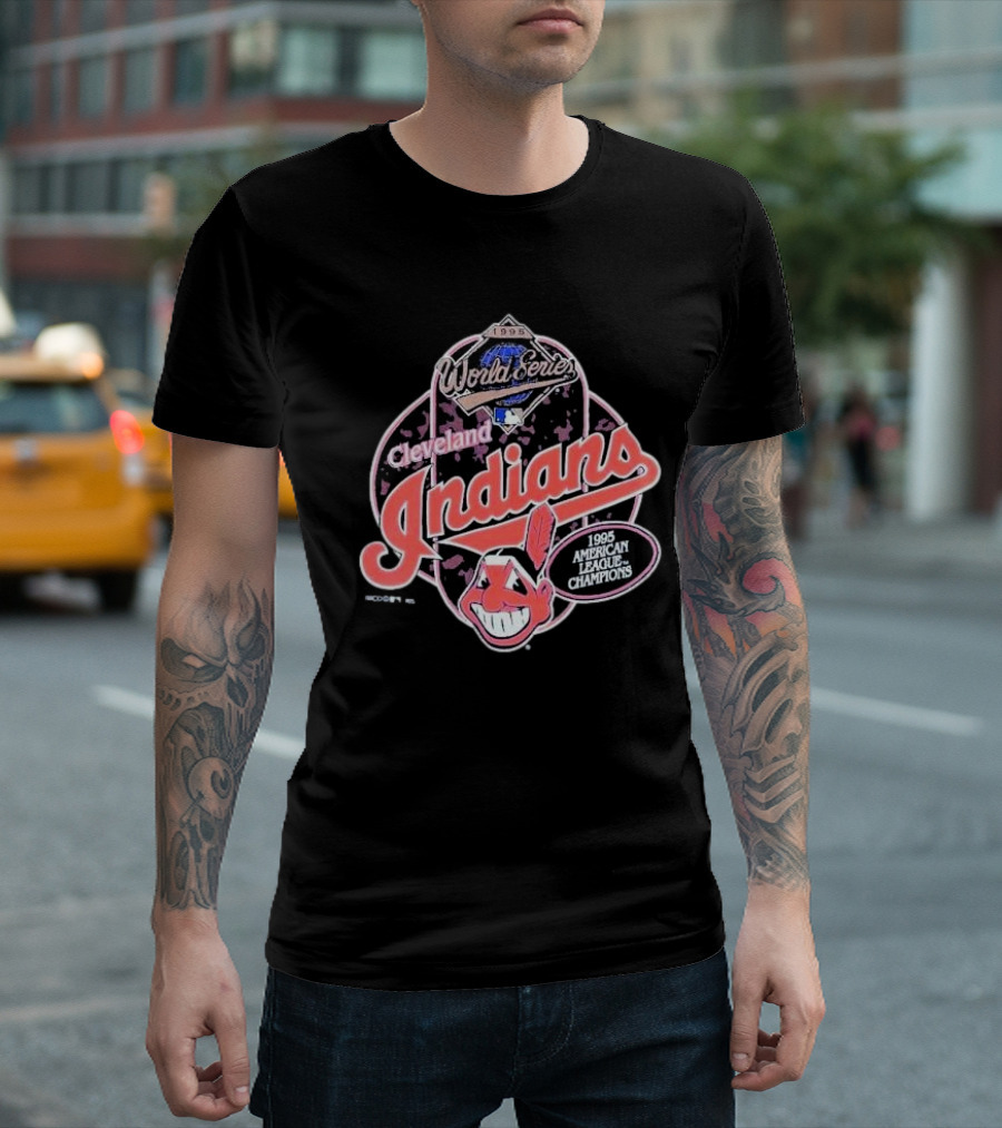1995 World Series Cleveland Indians 1995 American League Champions T-Shirt