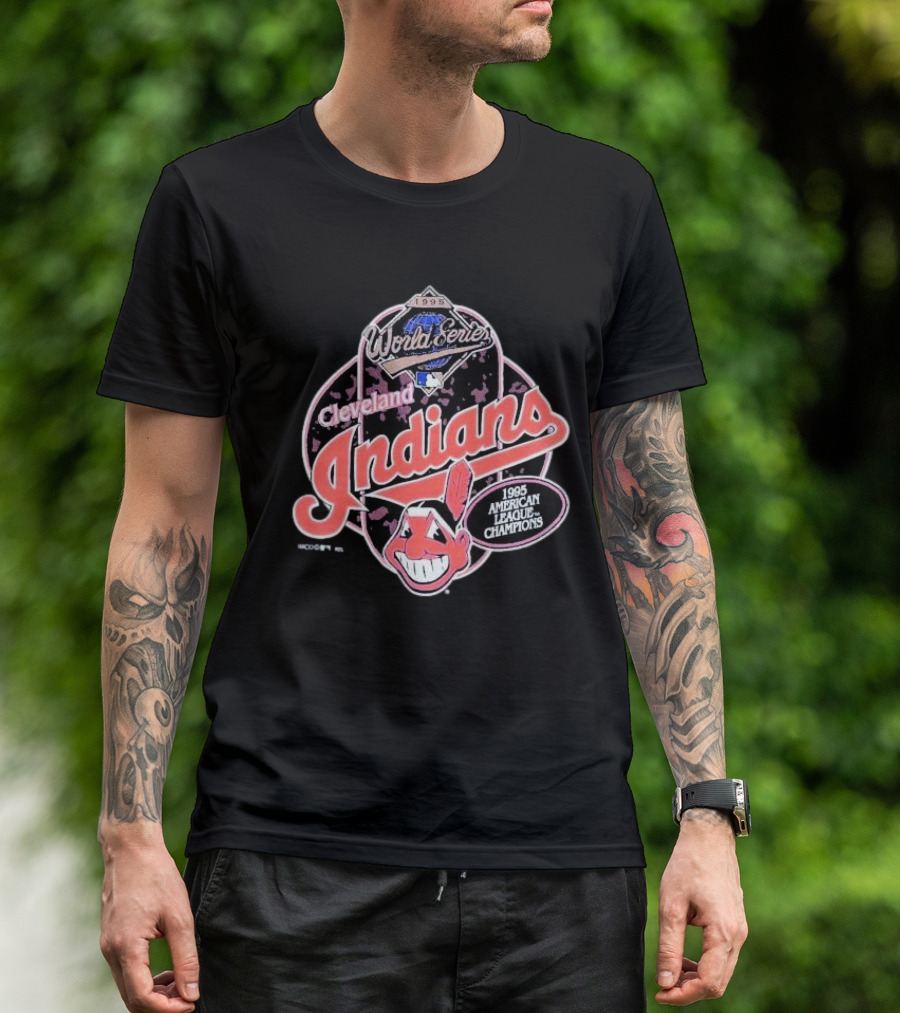 1995 World Series Cleveland Indians 1995 American League Champions T-Shirt