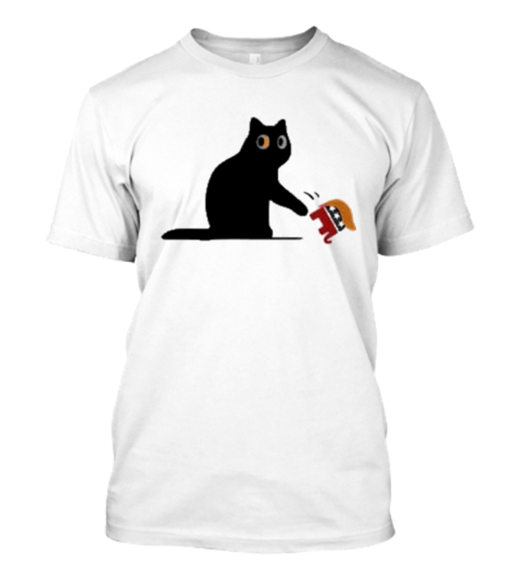 Childless Cat Ladies Pushing GOP Elephant With Trump Hair T-Shirt