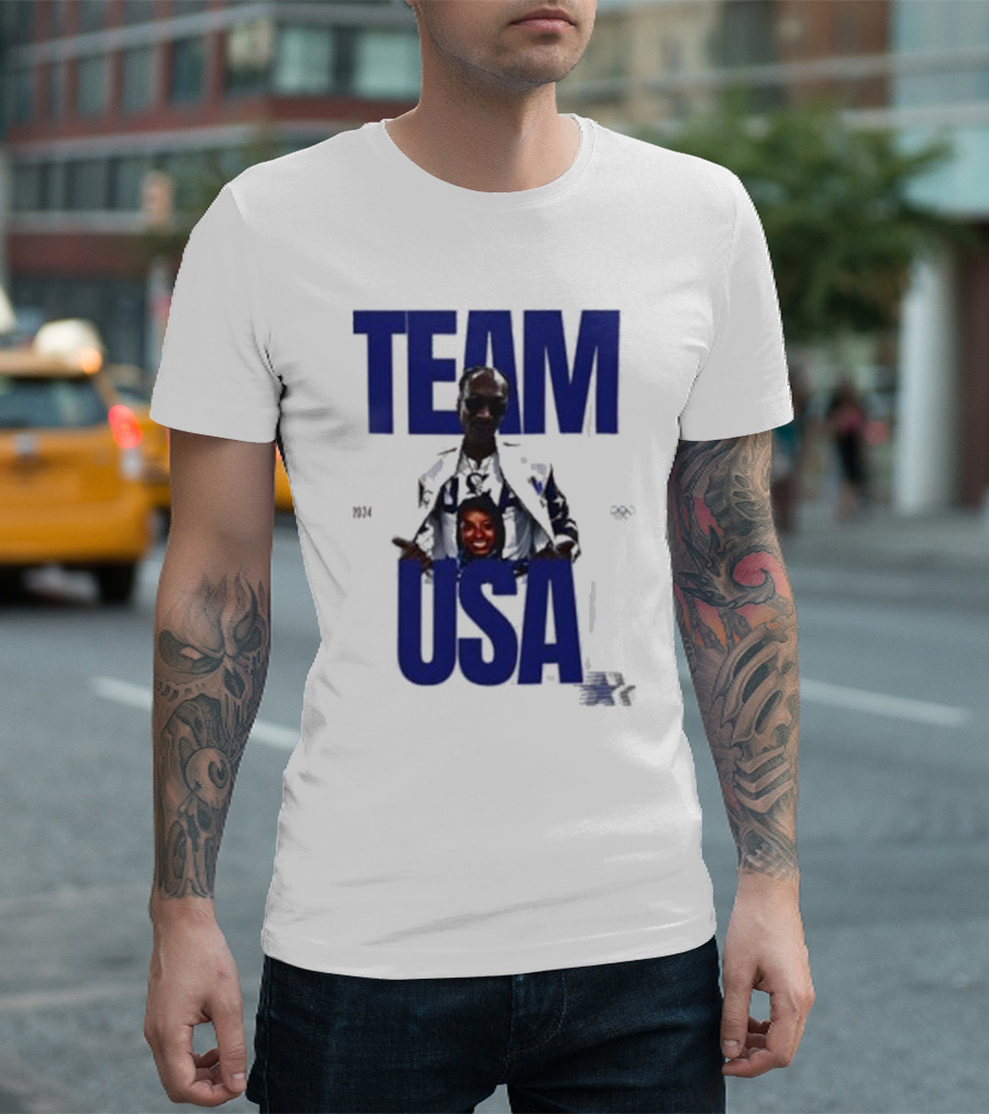 Dogg Simone Biles 2024 Team USA Paris Olympics National Team T-Shirt