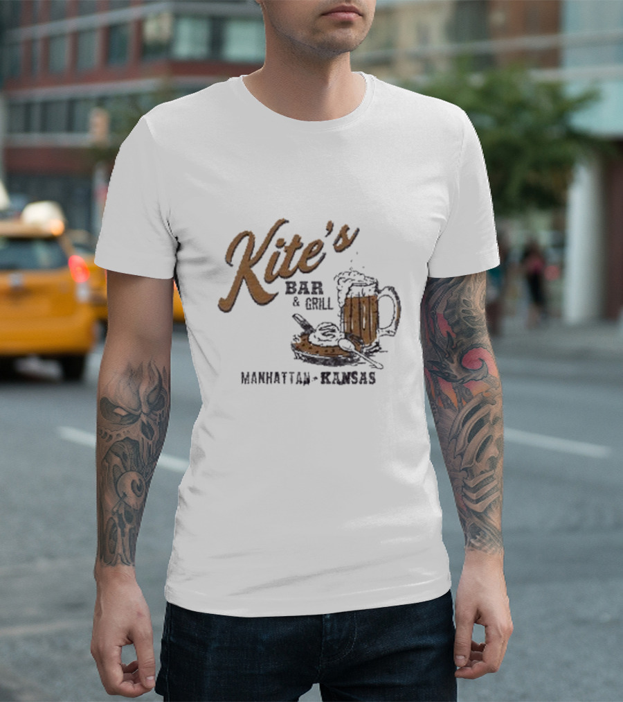 Kite's Bar and Grill Manhattan Kansas Beer and Food T-Shirt