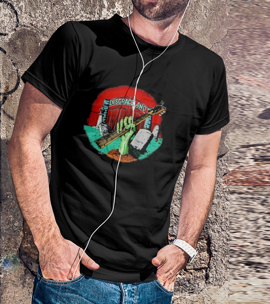 Double Elvis Disgraceland Halloween 2024 Zombie Guitar T-Shirt