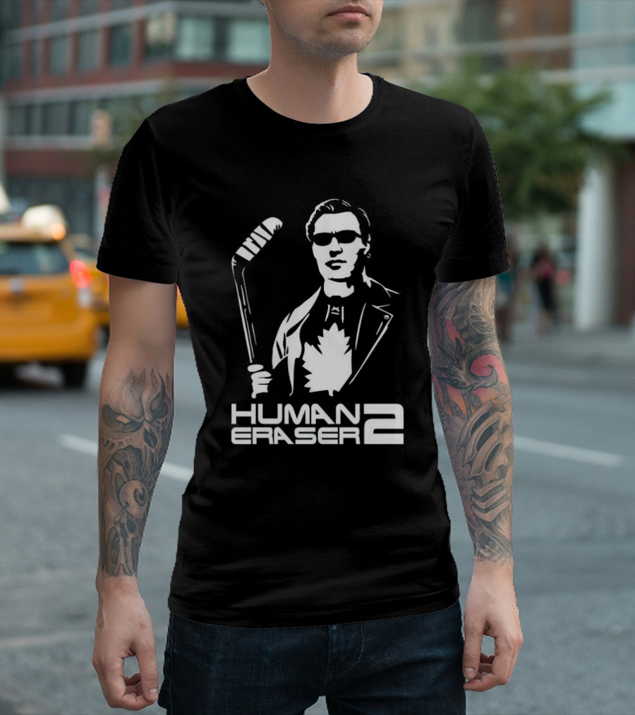 Human Eraser 2 Luke Schenn On 1000 NHL Games Hockey Maple Leaf Leather Jacket T-Shirt