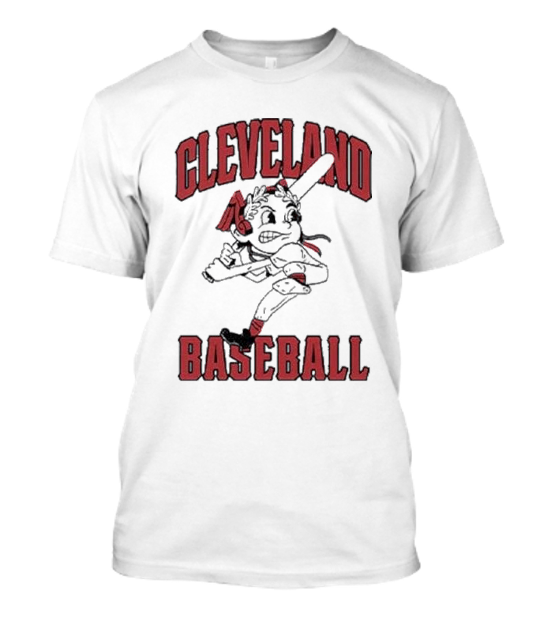 Cleveland Baseball Chief Wahoo Running Mascot T-Shirt