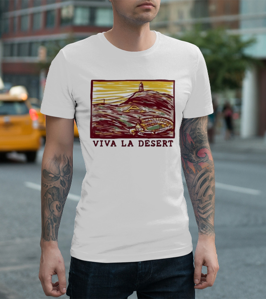 Viva La Desert Sun Devil Stadium Arizona State Tempe Hillscape T-Shirt