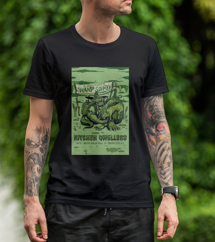 Halloween Swamp Soirée Kitchen Dwellers White Eagle Hall Jersey City NJ Oct 31 2024 Event T-Shirt