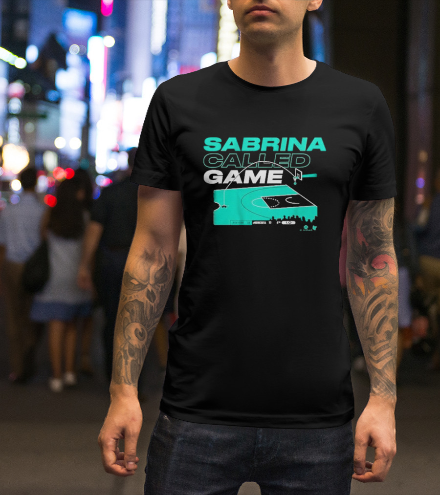 Sabrina Called Game New York Minnesota 4th Quarter Basketball Court T-Shirt
