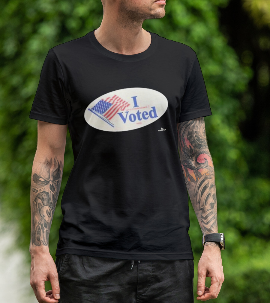Pork I Voted Sticker I Got In Trouble Because I Voted Twice T-Shirt
