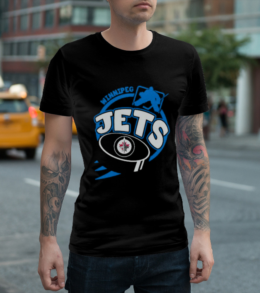 Winnipeg Jets Toddler Slap Shot Hockey T-Shirt