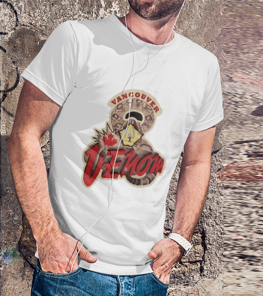 Vancouver Venom Rattlesnake Maple Leaf T-Shirt