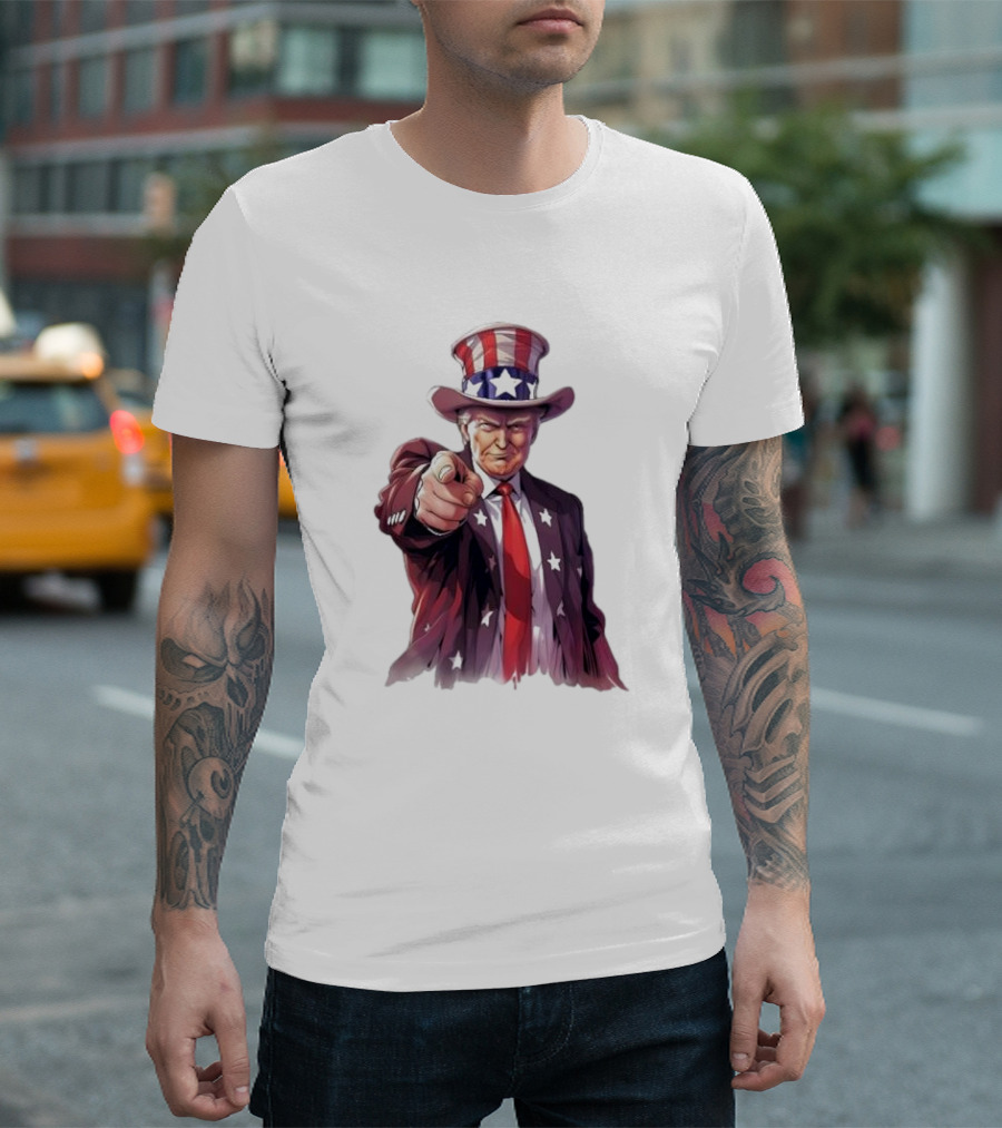 Donald Trump 2024 Patriotic Uncle Sam Style T-Shirt