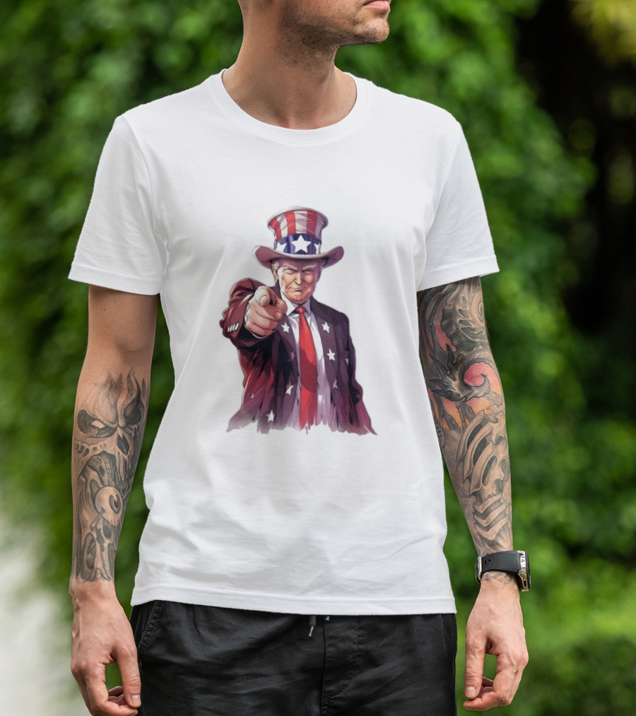 Donald Trump 2024 Patriotic Uncle Sam Style T-Shirt