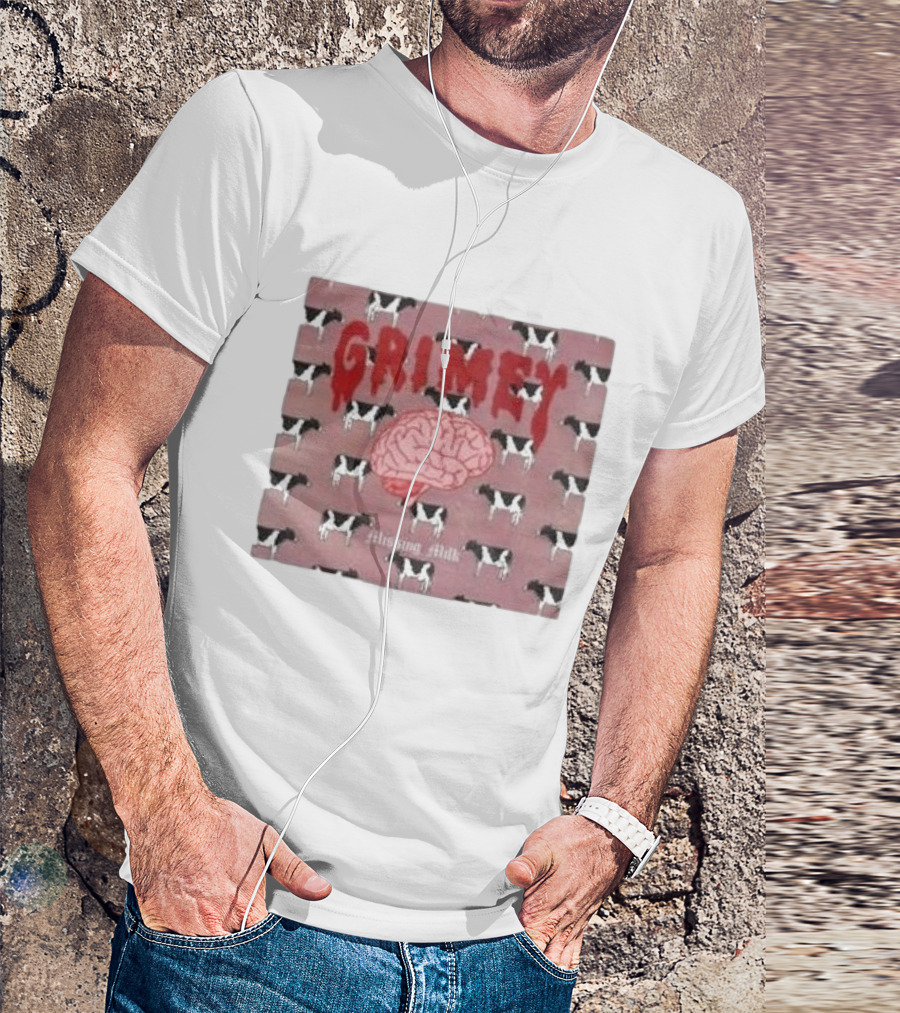 Grimey Missing Milk Brain And Cow T-Shirt