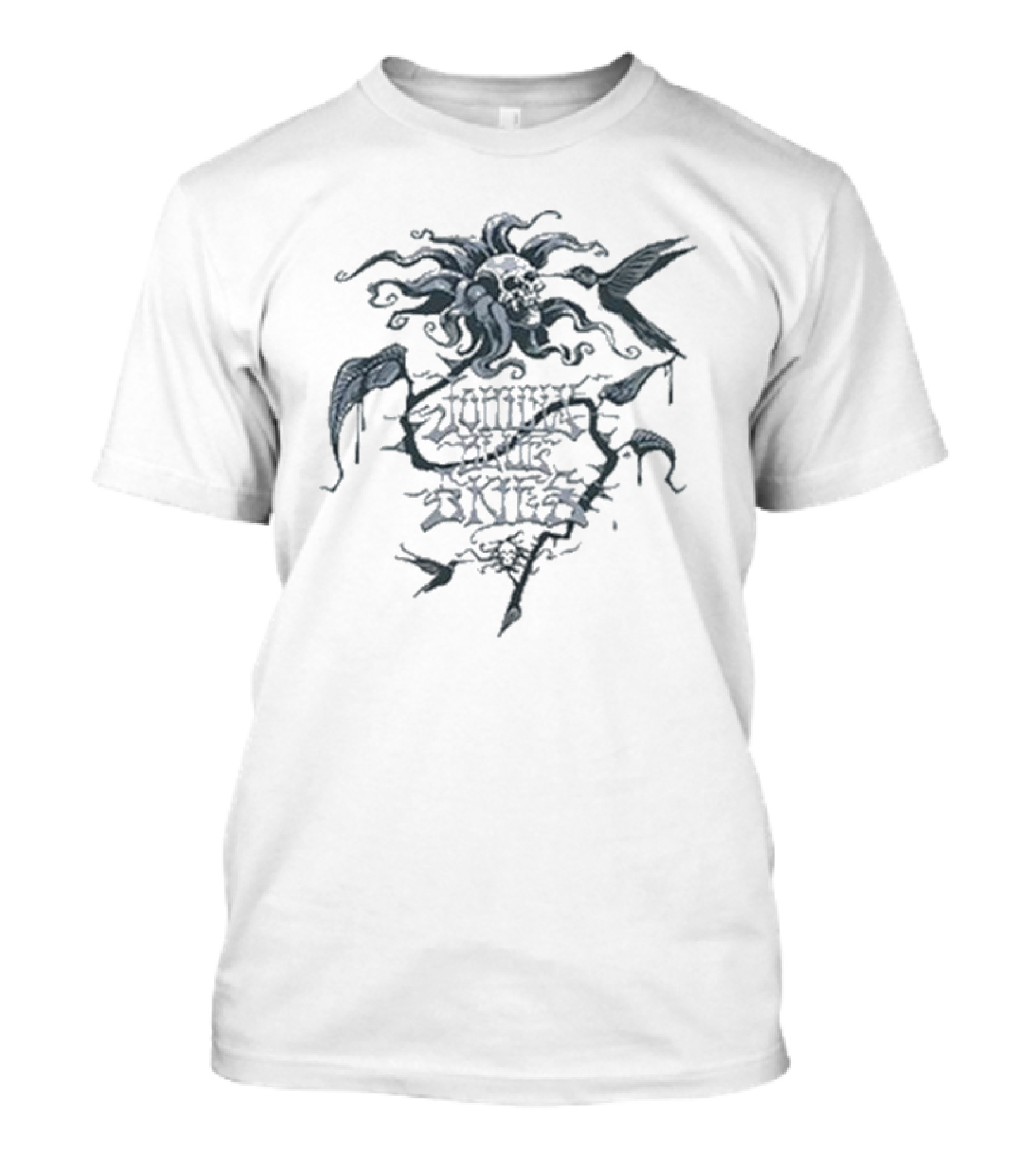 Johnny Blue Skies 2024 Hummingbird Tour Skull And Tentacles T-Shirt