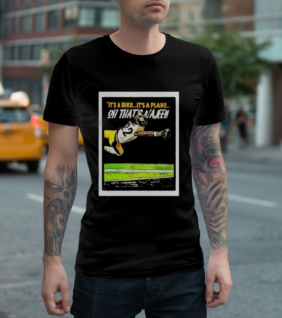 It’s A Bird It’s A Plane Oh That’s Najee Football Touchdown Leap T-Shirt