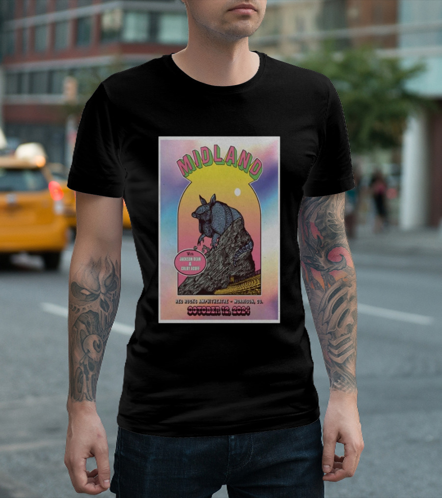Midland with Jackson Dean and Corey Kent Red Rocks Amphitheatre Morrison CO October 12 T-Shirt