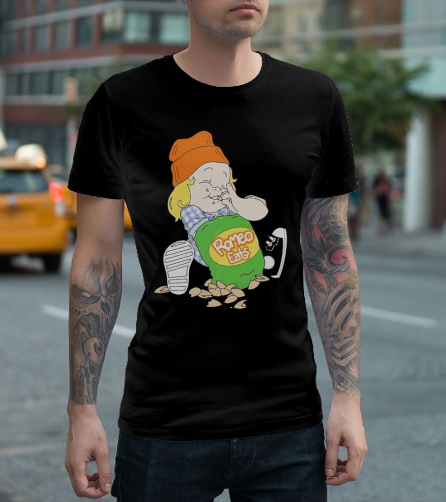 Romeo Eats Almonds Bag Toddler Sneaker Orange Hat T-Shirt