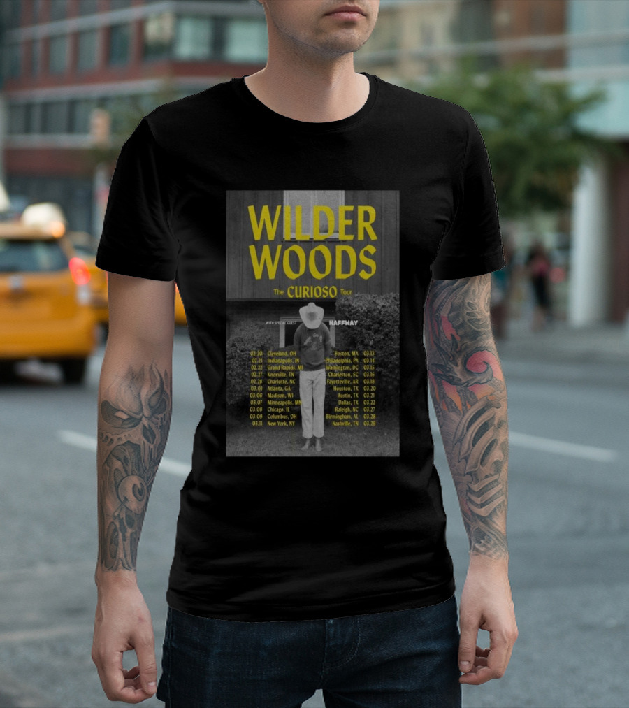 Wilder Woods The Curioso Tour 2025 Dates Locations Featuring Haffmay T-Shirt